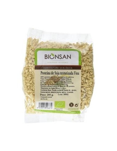 Proteina De Soja Texturizada Fina 200 Gramos Eco Bionsan