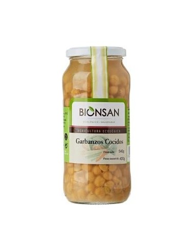 Garbanzos Pedrosillanos Cocidos 400 Gramos Eco Bionsan