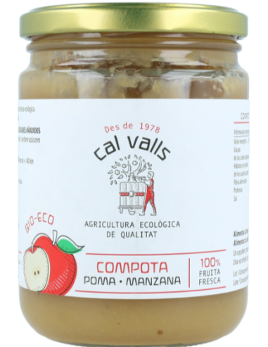 Compota De Manzana 400 gramos Eco de Cal Valls