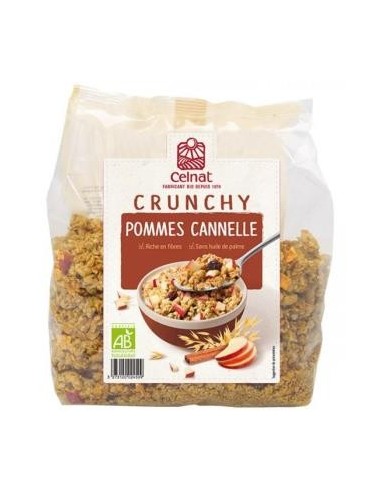 Muesli Crunchy Manzanas Y Canela Bio 500 Gramos Celnat