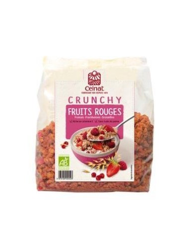 Muesli Crunchy Frutos Rojos  500 Gramos Bio Celnat