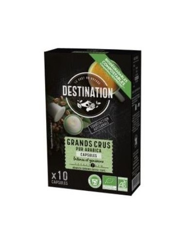 Capsulas Biodegradables Pur Arabica Grands Crus Bio, 10X5,5 G de Destination