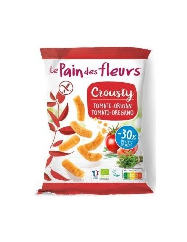 Ganchito Crousty Tomate Y Oregano 75G Bio Sg Vegan Le Pain Des Fleurs