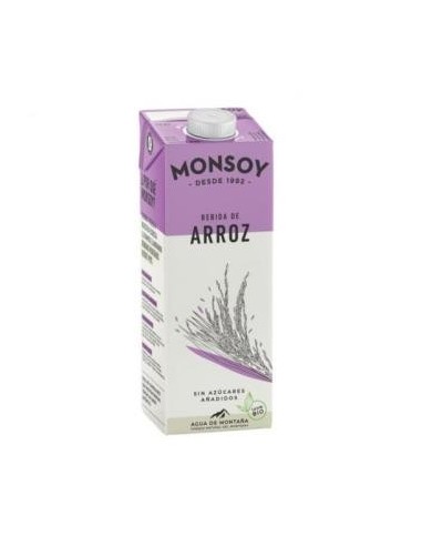 Bebida Vegetal De Arroz 1Lt 6Uds. Bio de Monsoy