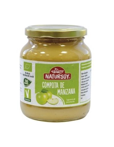 Compota De Manzana 360 Gramos Bio Vegan Natursoy