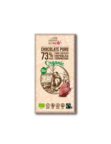 Chocolate Negro 73%  100 Gramos Eco Sg Chocolates Sole