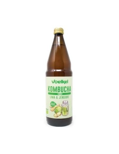 Kombucha Lima Y Jengibre 750 Mililitros Bio Voelkel