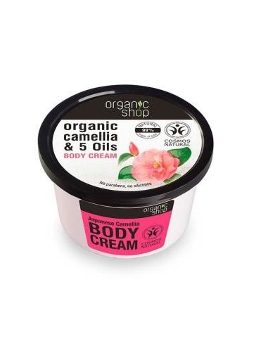 Crema Corporal Camelia Japonesa 250 Mililitros Organic Shop