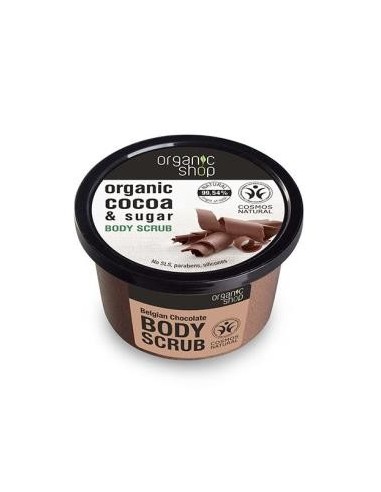 Exfoliante Corporal Cacao Sin Azucar 250 Mililitros Organic Shop