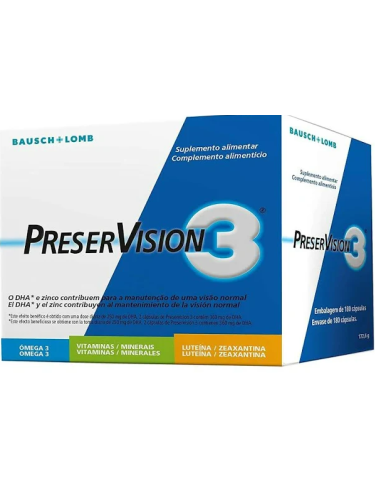 Preservision 3 180 Cápsulas  Bausch & Lomb