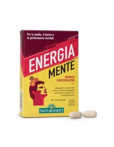 Energia Mente 30 Comprimidos Naturando