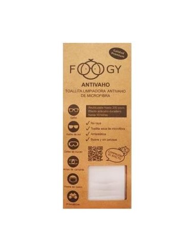 Foogy Gamuza Limpiadora Anti-Vaho 1 Unidad** Foogy