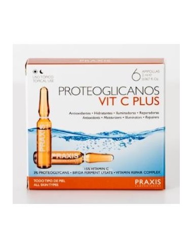 Proteoglicanos Vit C Plus 6 Ampollas Praxis