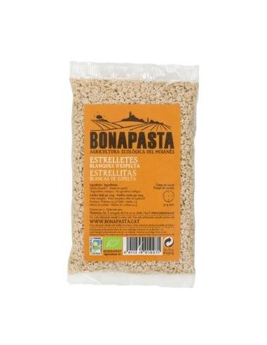 Estrellitas De Espelta Blancas 250 gramos Eco de Bonapasta