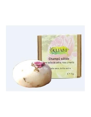 Champu Solido Cabello Seco Leche De Cabra 70 Gramos Kijani