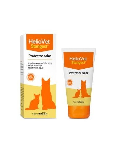 Heliovet Solar Spf 50+ Perros Y Gatos Crema 50 Mililitros Stangest Vet