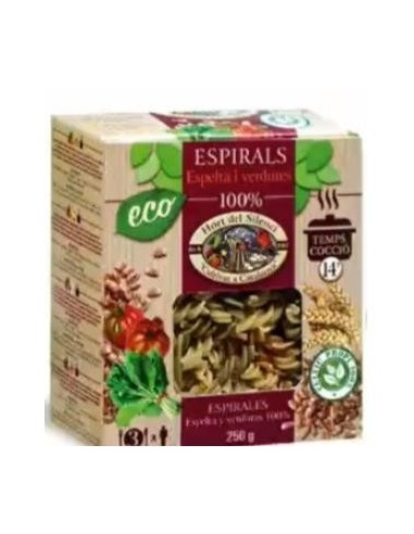 Espirales De Espelta Y Verduras 250Gr Eco  Vegan de Hort Del Silenci