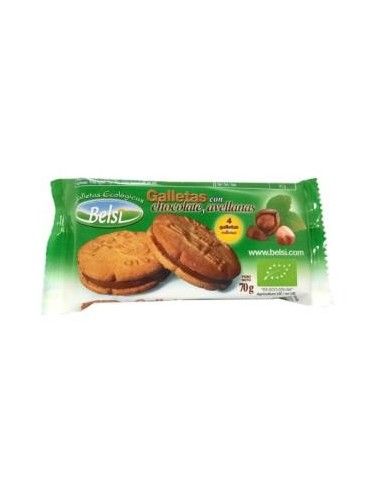 Galletas Con Chocolate Y Avellana 4Uds 70 Gramos Bio Belsi