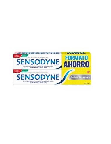 Sensodyne Duplo Cuidado Blanqueante 2X75 Mililitros Sensodyne