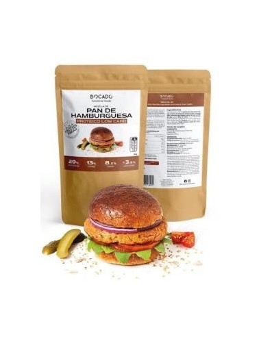 Mezcla Pan Hamburguesa Low Carb High Protein 500Gr Bocado