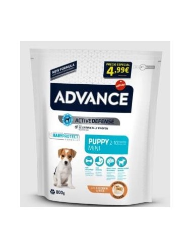 Advance Canine Puppy Mini Pollo Arroz 800 Gramos Advance Vet