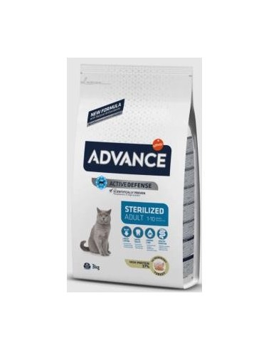 Advance Feline Adult Sterilized Pavo 3 Kilos Advance Vet