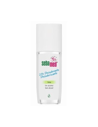 Desodorante 24H Desodorizante Lima Spray 75 Mililitros Sebamed