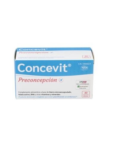 Concevit Preconcepcion 40 Cápsulas  Niam