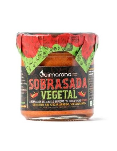 Sobrasada Vegetal Picante Pate 130Gr. Sg Vegan de Guimarana