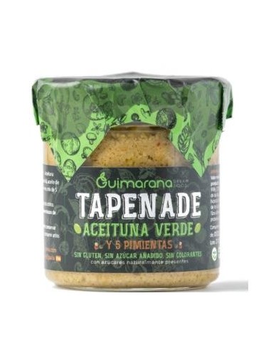 Tapena De Aceituna Verde Y 5 Pimientas Pate 130Gr de Guimarana