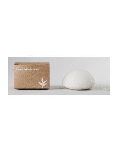 Konjac Esponja Facial Exfoliante Blanca 7 gramos de Banbu