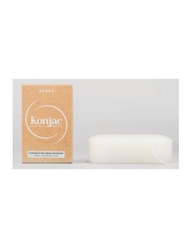 Konjac Esponja Corporal Exfoliante Blanca 5 Gramos Banbu