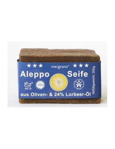 Jabon En Pastilla Alepo 24%+Laurel 200 Gramos Bio Savon Du Midi