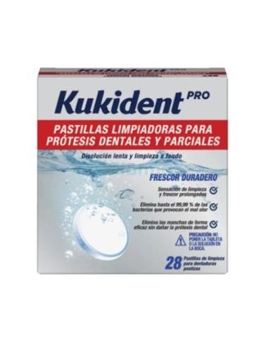 Kukident Pro Pastillas Limpiadoras 28 Comprimidos Kukident