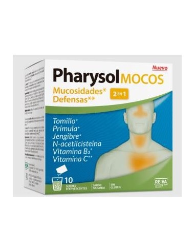 Pharysol Mocos 10 Sobres Eferv. Reva