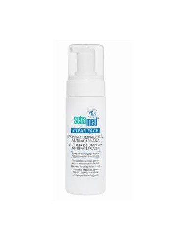 Clear Face Espuma Limpiadora Antibacteriana 150 Mililitros Sebamed