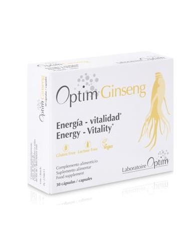 Optim Ginseng 30 Cápsulas  Optim Laboratoire