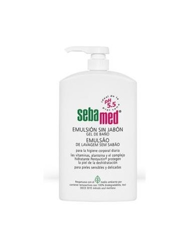 Emulsion Sin Jabon Gel De Baño 1L. Sebamed