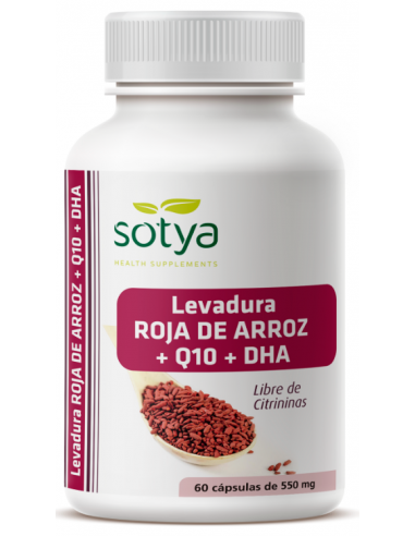 Levadura  Roja De Arroz + Q10 + Dha 60 Caps Sotya