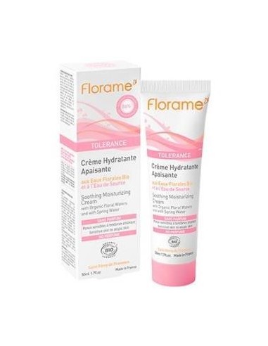 Crema Hidratante Tolerance Calmante 50 Mililitros Florame