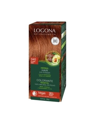 Colorante Vegetal Cobre Intenso 040 100 Gramos Logona