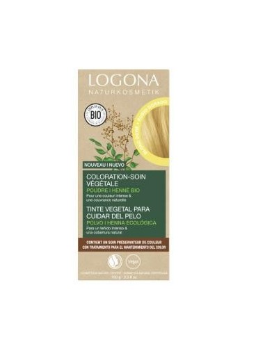 Colorante Vegetal Rubio Dorado 115 Gramos Bio Vegan Logona