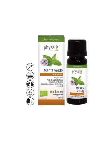 Menta Verde Aceite Esencial 10Ml. Bio de Physalis