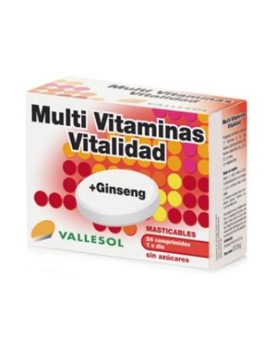 Vallesol Multivitaminas+Ginseng 24Comp Vallesol