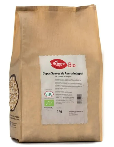 Copos Suaves De Avena Integral Bio, 3 Kg de El Granero Integral