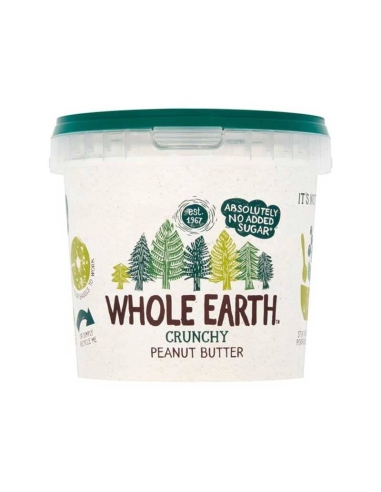 Crema De Cacahuete Original Crujiente, 1 Kg de Whole Earth