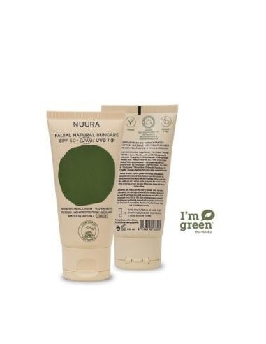 Crema Solar Facial Spf50+ Color 50 Mililitros Eco Nuura