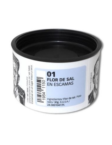 Flor De Sal En Escamas 30 Gramos Eco Salinas Del Aleman