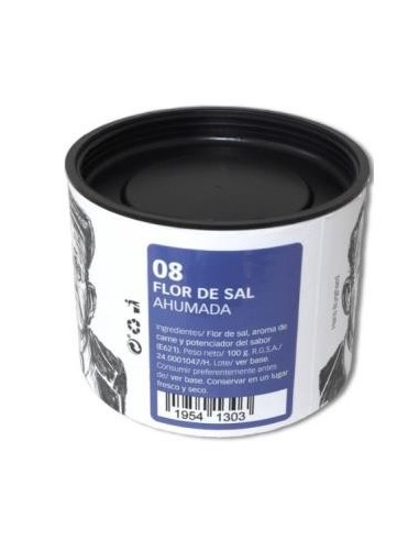 Flor De Sal Ahumada 100 Gramos Eco Salinas Del Aleman