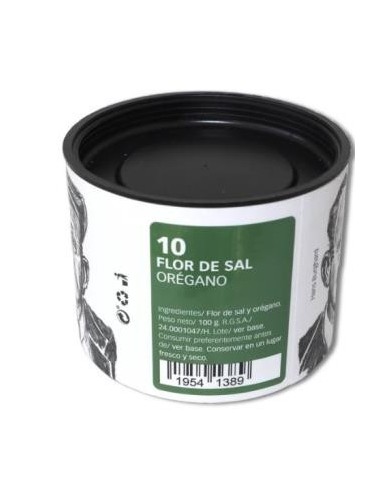 Flor De Sal Oregano 100 Gramos Eco Salinas Del Aleman